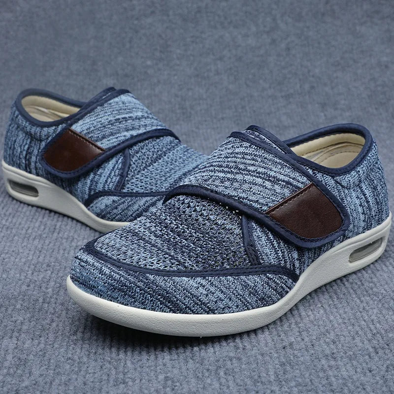 StrideEase Cushioned Walking Shoes side profile view